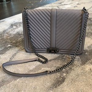 Rebecca Minkoff Chevron Quilted Jumbo Love Crossbody